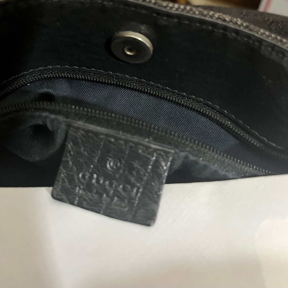 Vintage Black canvas Guccii purse and wallet set. Good/fair used condition. - Picture 3 of 9